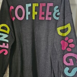 Gray Shirt with Colorful Print